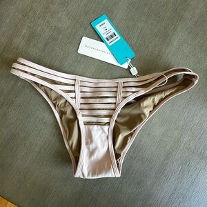 Beach bunny hard summer skimpy Swimwear Bikini Bottom in Blush xl